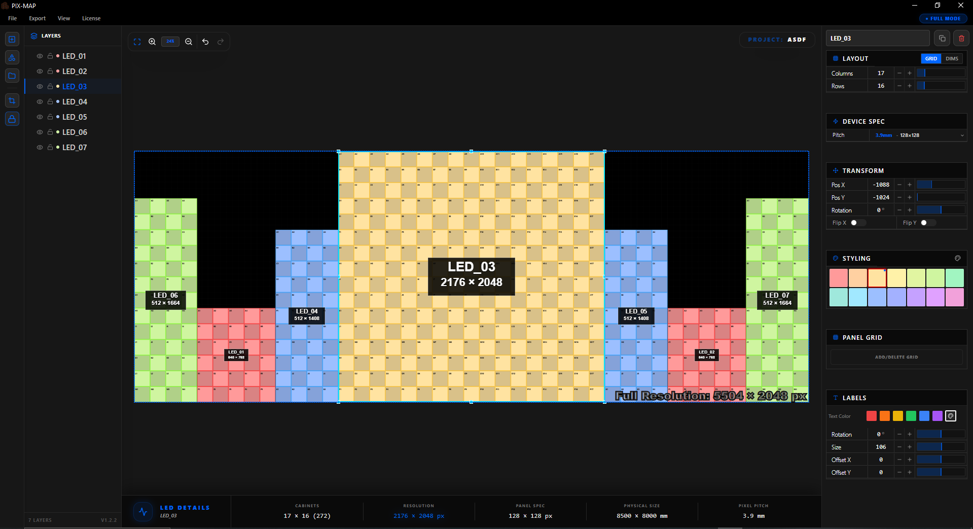 PIXMAP Main Interface