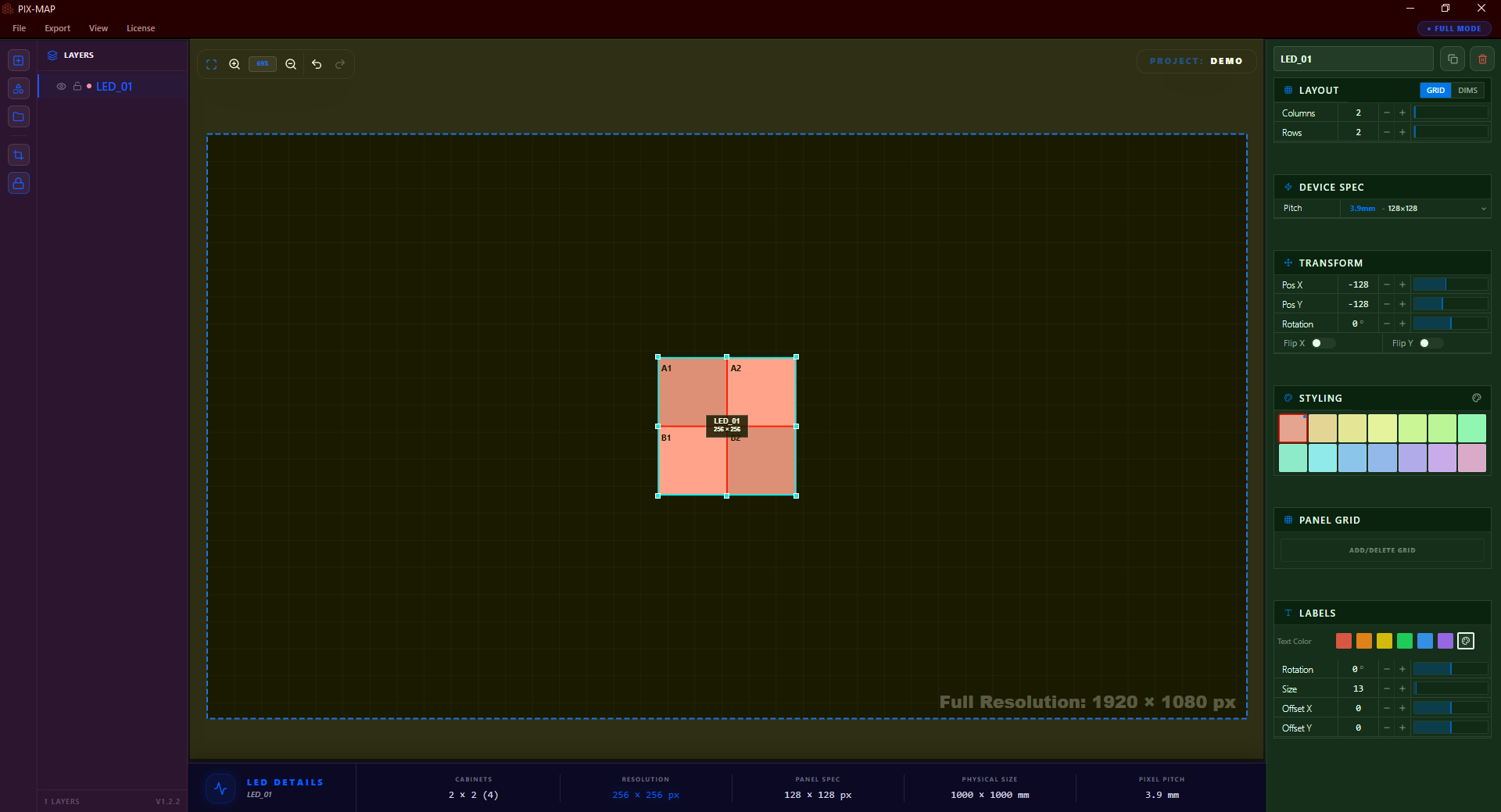 PIXMAP application interface